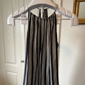 Sleeveless Vertical Striped Blouse , EUC